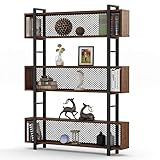Tribesigns 5-Shelf Bookshelf with Metal Wire, Modern Industrial Bookcase Display Shelf Storage...