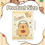 Geluode Capybara Pocket Notebooks, 10 Packs in 4 Designs 3.2" x 4.7" Cute Waterproof Mini NotePad Diary for Birthday Gifts Stocking Stuffers Office Business School Kids Students Rewards