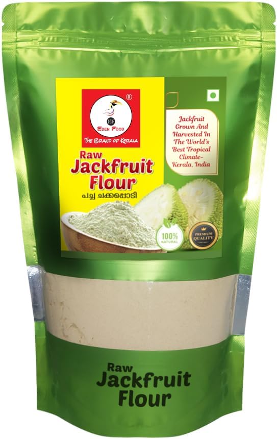 JACKFRUIT FLOUR FROM KERALA 475 G | ZERO BITTERNESS | NEUTRAL TASTE || JACKFRUIT GROWN AND HARVESTED IN KERALA TROPICAL CLIMATE | FROM EDEN______FOOD 475 GM