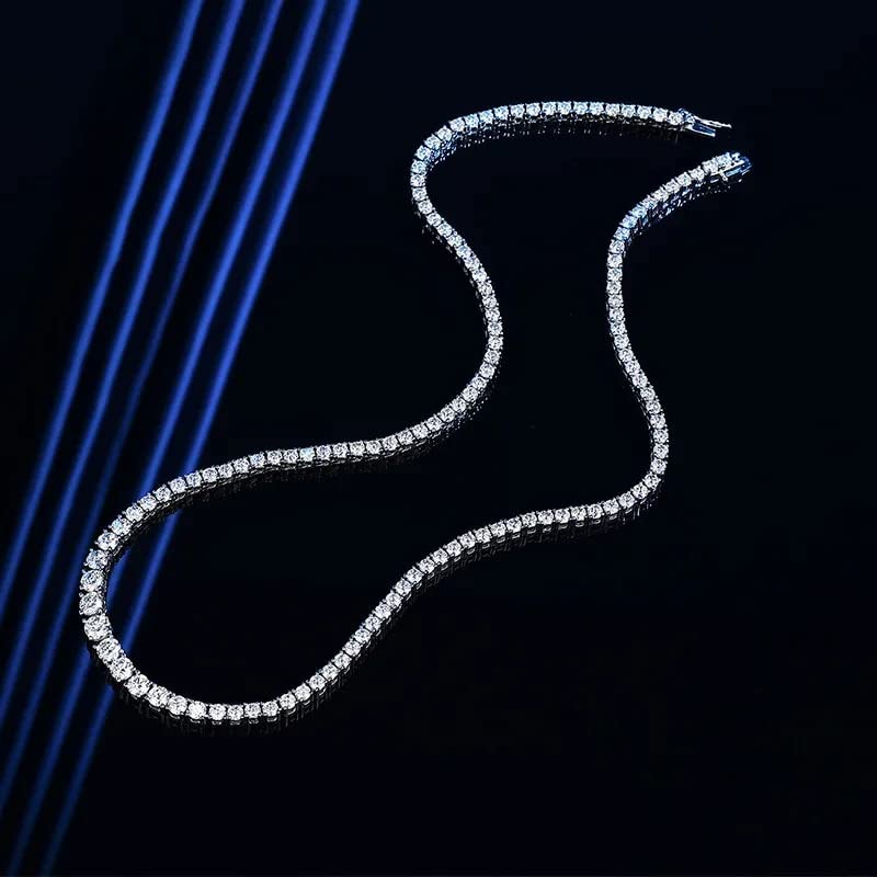 Collier en moissanite d'exception avec placage solide haute finition - 4