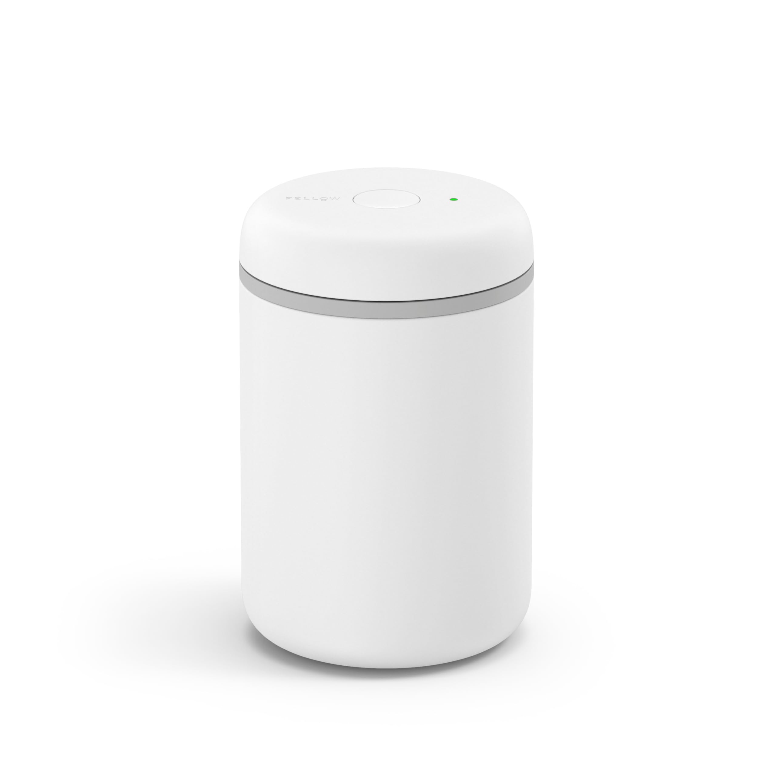 Fellow Matte White Atmos Electric Vacuum Canister & Storage Container - Airtight Coffee & Food Storage Containers - Coffee Containers - (, 1.2 Liter)