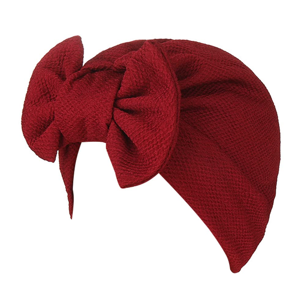 beauty YFJHWomens Turban Hat Bowknot Stretch Solid Hijab Headwrap Chemo Headwear Skull Cap Hair Loss Cover
