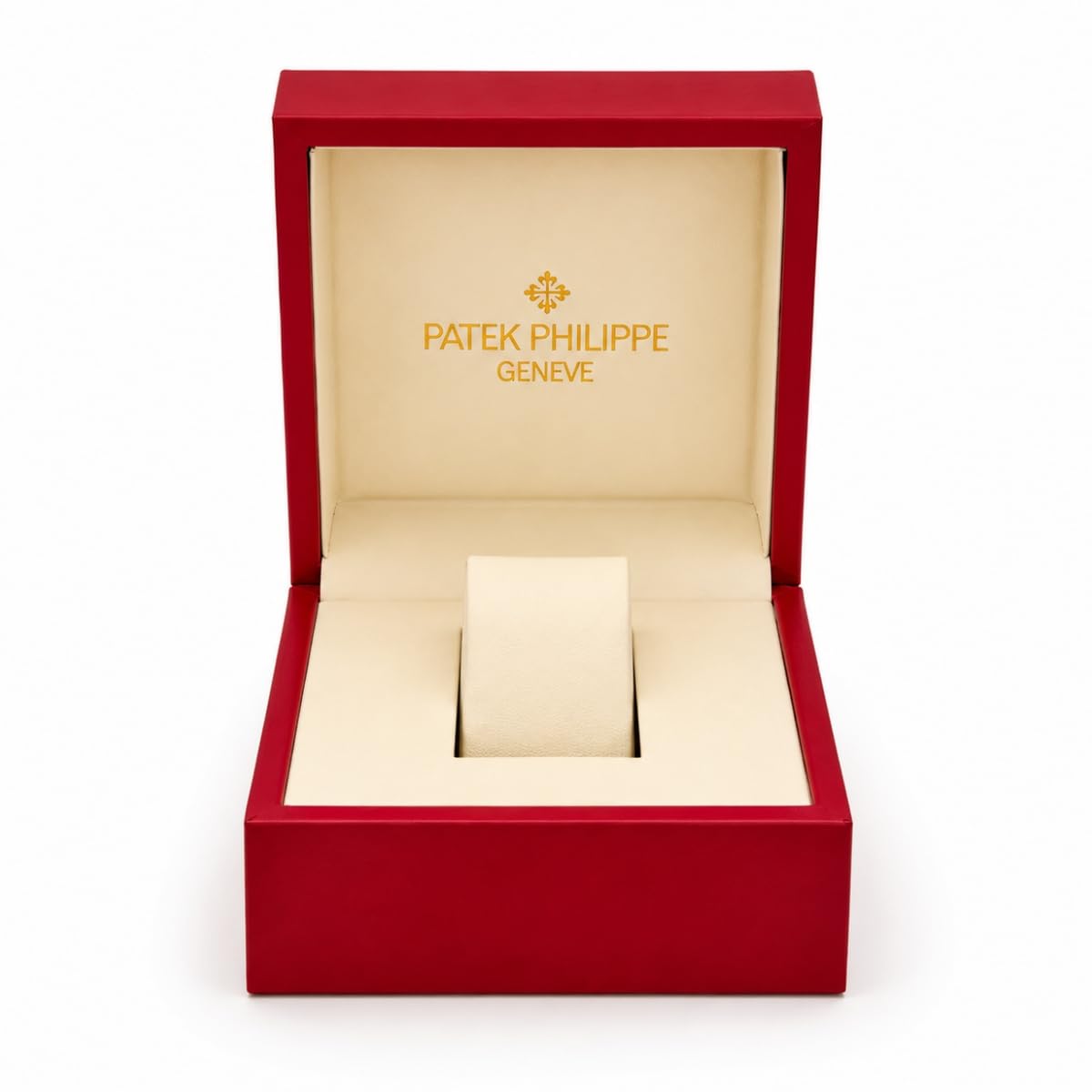 Boîte Montre en Bois Support Montre Individuel avec Coussin Intérieur et Doublure Douce Profil Ordonné Finition Nette pour Patek Philippe Calatrava