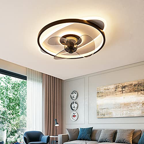 Tonhandisplay Ceiling Fan With LED Lighting Ceiling Lamp Fan 3350 Diameter 50 Cm 122 W With Remote Control Light Colour/Brightness Adjustable Dimmable