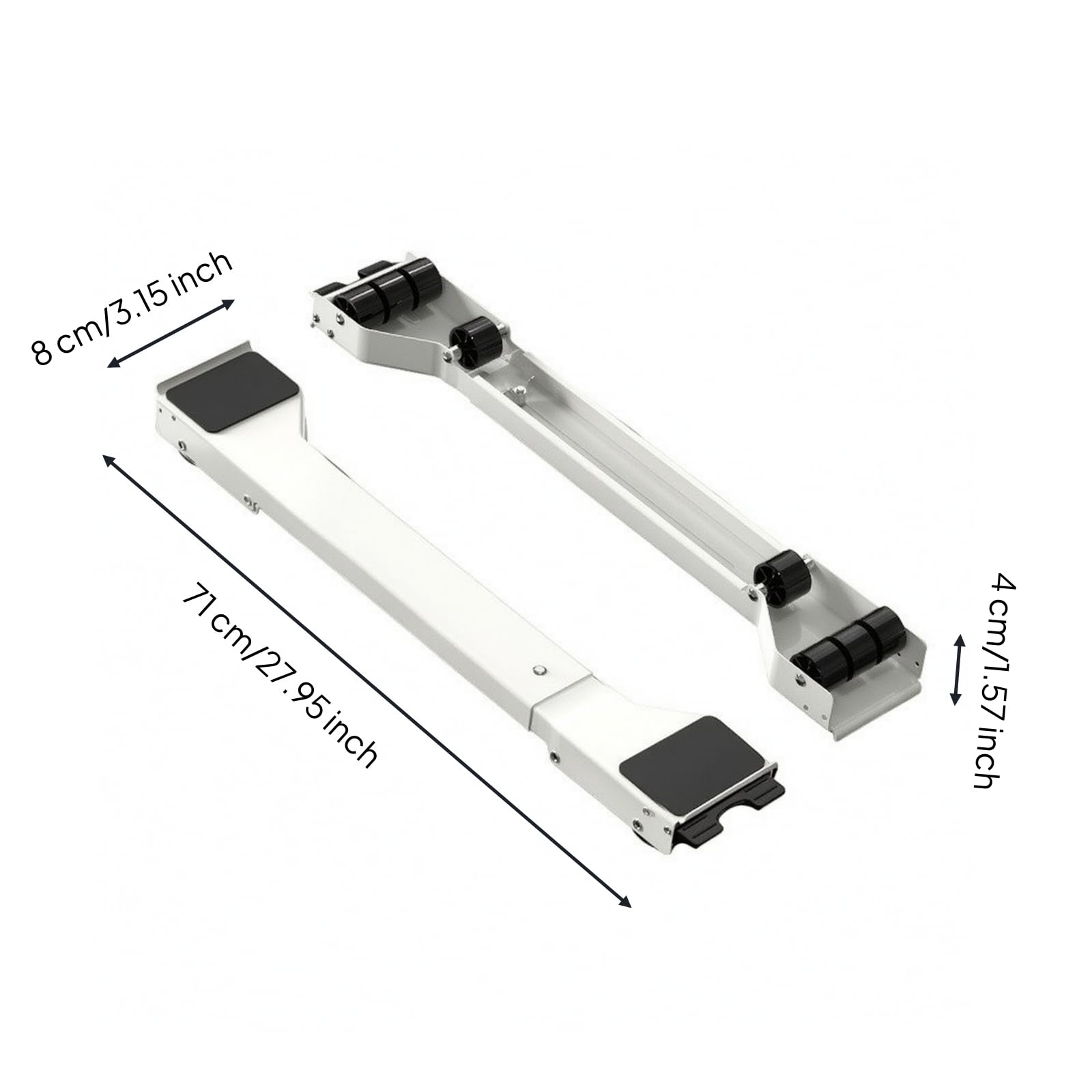 Qianly para Electrodomésticos | Diseño Amortiguador Ruido, Soporte con Ruedas para Lavadora, Antideslizante, Soporte Extensible Lavadora, Hogares