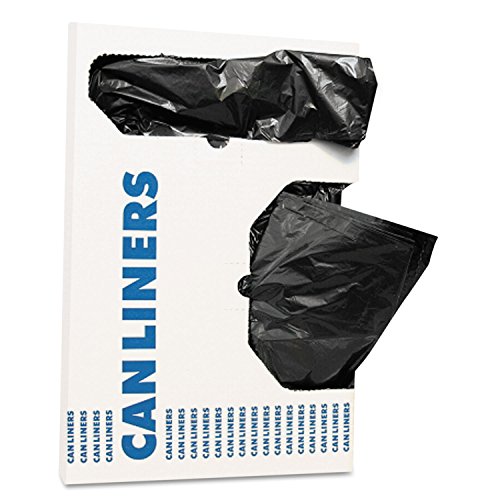 RePrime Can Liners, 16 gal, 1 mil, Black, 24 inch x 32 inch, 250/Carton