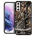 CasesOnDeck Case Compatible with [Samsung Galaxy S21 / S21 5G (2021)] [Brushed Armor] Dual Layer Hybrid Shock Shell (Tree Camo)