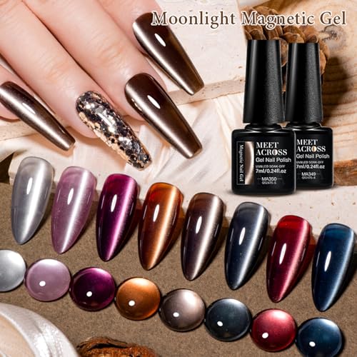 Esmalte Gel Magnético Cat Eye 9 Piezas para Uñas miniatura 3