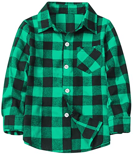 Image of Betusline Boy and Men Button Down Plaid Shirt | Soft,Breathable and Comfortable Fabric