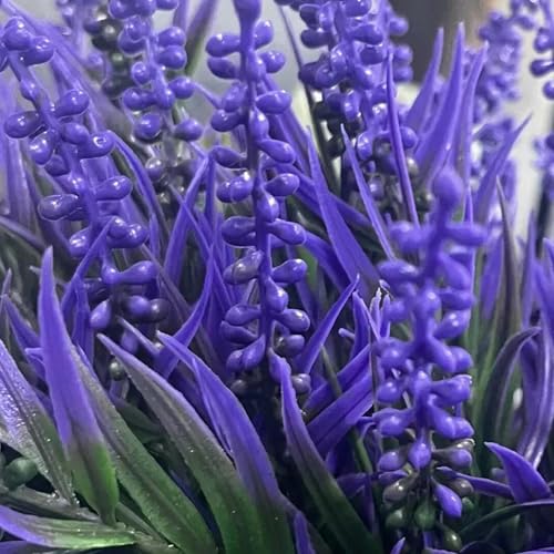 Planta de madera de boxeo artificial con protección UV y diseño de lavanda resistente al sol 7
