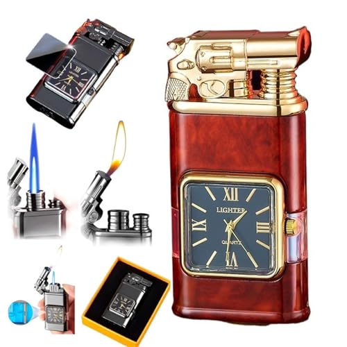 Encendedor Vintage Dual Flame Jet Rojo miniatura 1