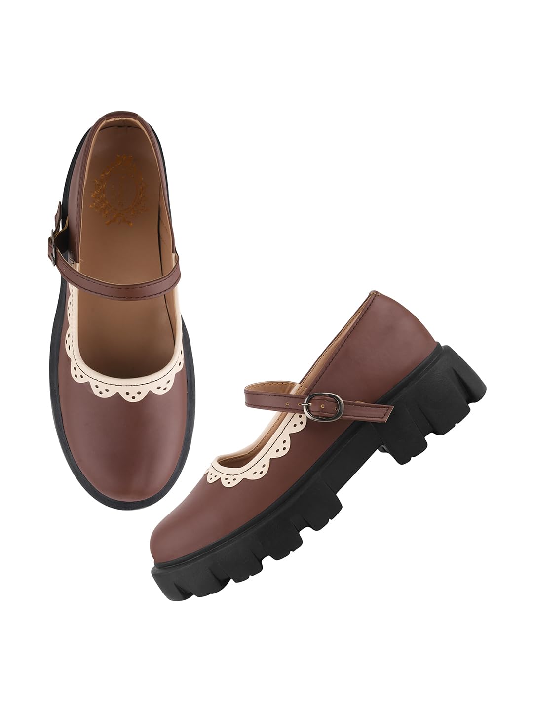 Shoetopia Round Toe Brown Mary Janes Bellies for Women & Girls-EU36 (B0D76T7J7Z) Amazon Price History, Amazon Price Tracker