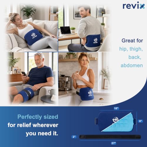 Image of REVIX Ice Pack for Injuries Reusable for Lower Back, 45-Min Cold Therapy
