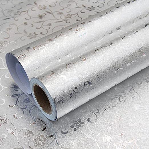 RUSAAHi Kitchen Backsplash Wallpaper Water Proof Heat Resistant Stainless Steel Contact Paper Self Adhesive for Dishwasher Countertop Cabinet Drawer Shelf Liner (200cm X 60cm, Silver Foil Mosaic) (B0BXSQGK8H) Amazon Price History, Amazon Price Tracker