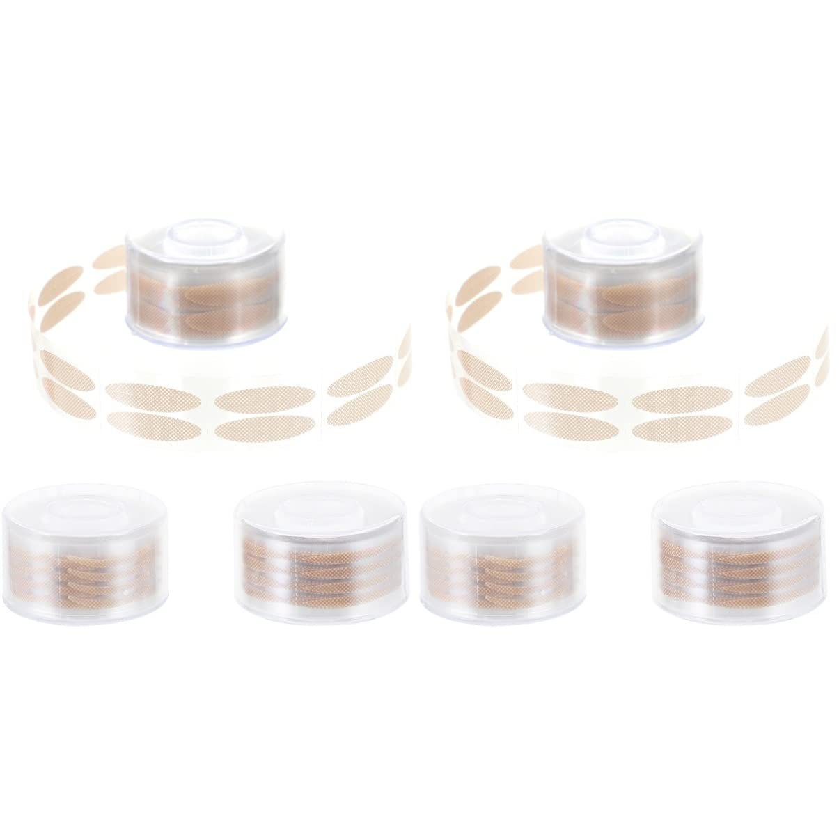 KALLORY 2sets Natural Double Eyelid Tapes Eyelid Tapes No Fork Comfortable for All Skin Types 3rolls*2