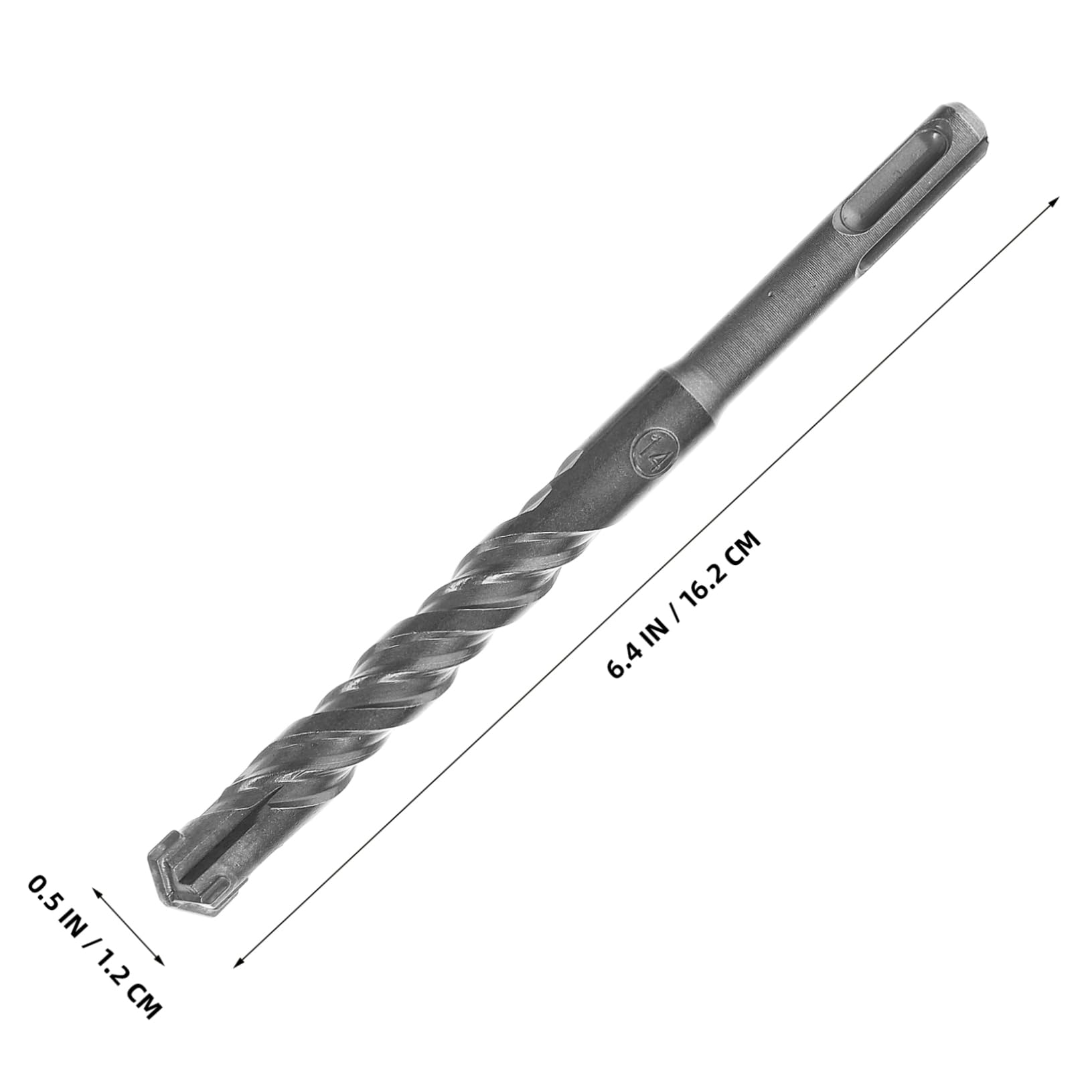 HOLIDYOYO DIY and Professional Drill Bit Set 7pcs Round Shank Metal Drill Bits Carbon Steel for Concrete