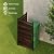 61" H x 38" W No Dig Wood Privacy Screen Fence Panel, Outdoor Decorative Privacy Wall, Freestanding Room Divider for Patio Garden, Hide Trash Cans & AC Units (Coffee, 5FT)