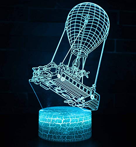 3D Lámpara de Escritorio Win-Y LED 7 del tacto del color de la lámpara del dormitorio del hogar decoración de la oficina para los niños y regalo de Navidad de cumpleaños (Balloon 2)