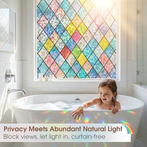 Película para ventana decorativa 3D con protección UV Coavas miniatura 3