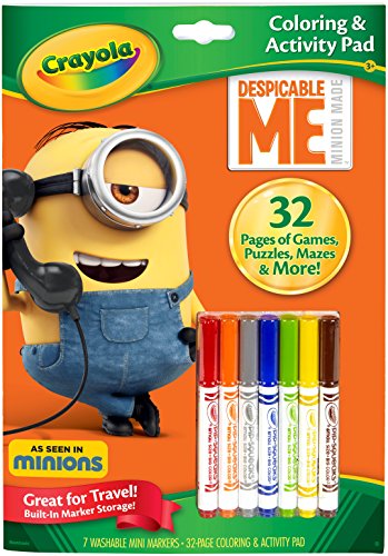 Crayola Despicable Me Coloring & Activity Pad with Markers Toy