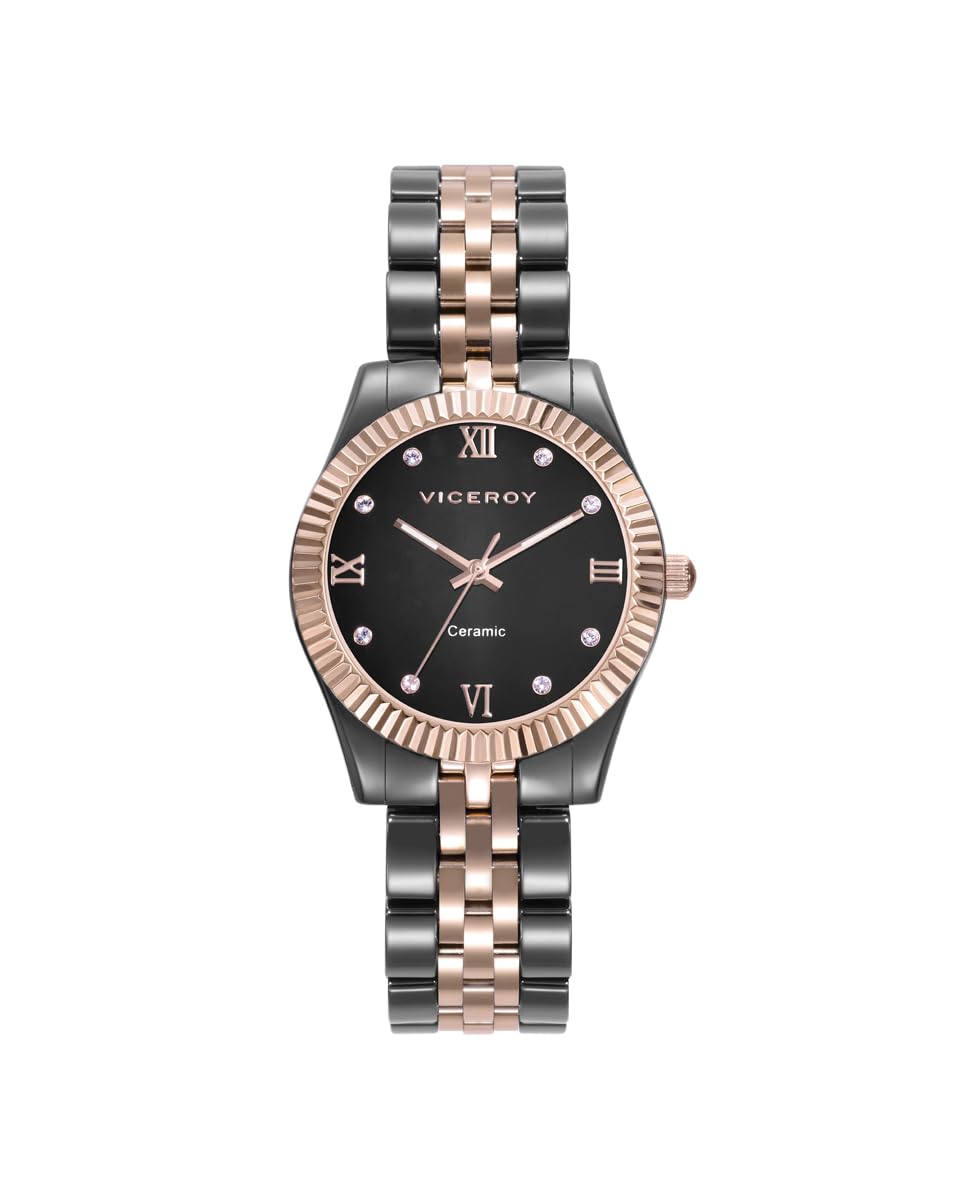 ViceroyReloj Acero IP Rosa Y Cerámica Brazalete Sra Va - 41124-53