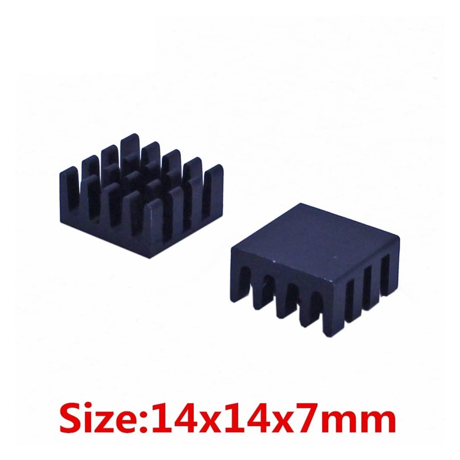 Używany w chłodnicach z chipem DIY Radiator 50 sztuk/partia 14x14x7mm Radiator aluminiowy wytłaczany Radiator chłodnicy do elektronicznego układu scalonego RAM Chłodnica