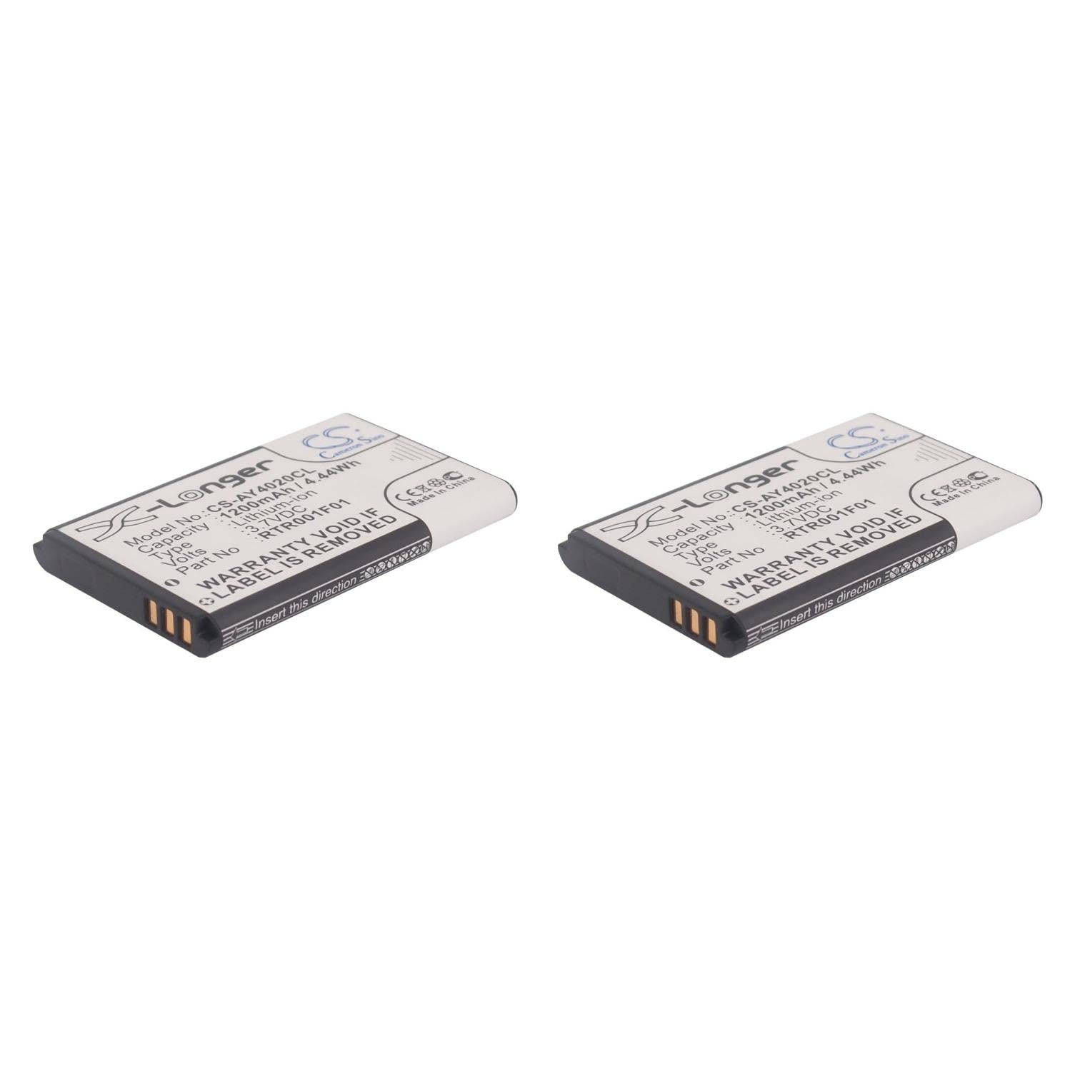 Zenander 2 Pcs 3.7V Battery Replacement for DECT 60 IP DECT 60