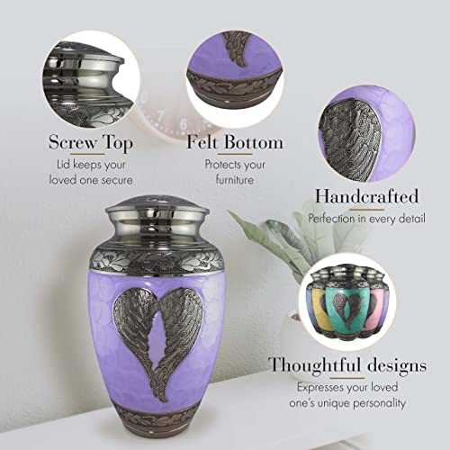 Image of Angel Wing Cremation Urns for Human Ashes Adult Female Angel Urns for Ashes