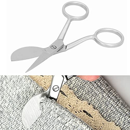 Generic Mini Portable Stainless Steel Duckbill Carpet Shears - Trimming Tools for Hairball, Decal Work, Rug Making, Arts and Crafts, Easy to Grip, Comfortable Design (Silver), Generic43usa50oyg-11
