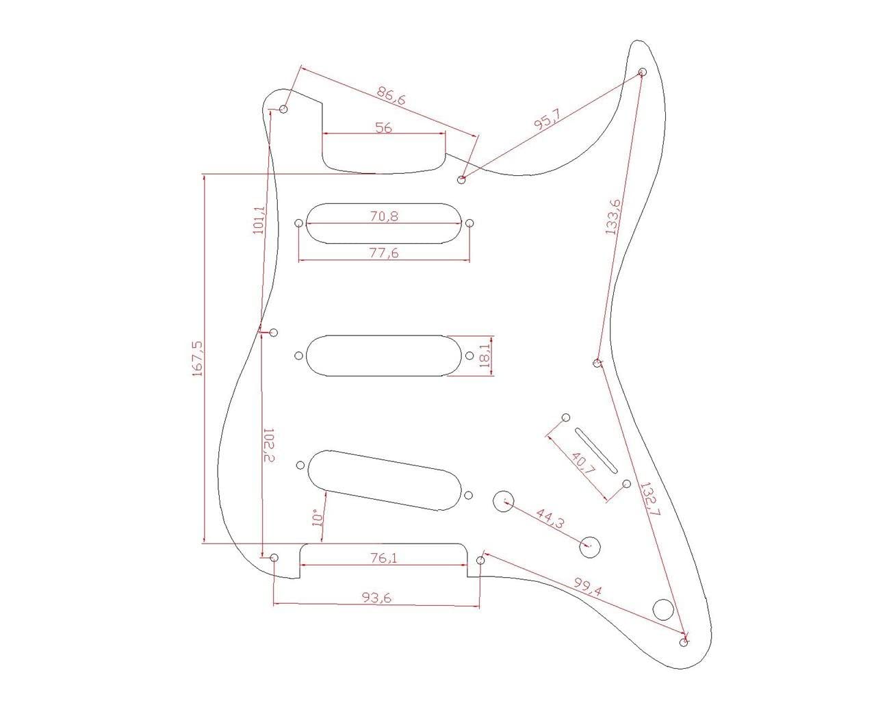 KAISH 8 Hole American Vintage Style Strat SSS Pickguard ST Guitar Pick Guard Scratch Plate for Strat/Stratocaster Vintage Tortoise - Image 2