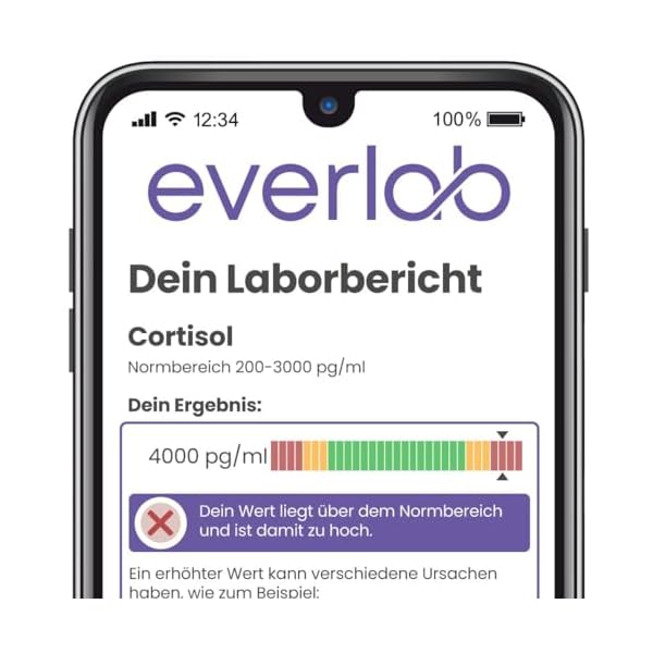 EVERLAB Hormontest Gesamtstatus – 6 wichtige Hormone schnell & einfach prüfen | Speicheltest für Östradiol, Östriol, Progesteron, DHEA, Testosteron und Cortisol| Selbsttest für Zuhause – Bild 3