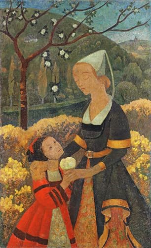 Peinture sur toile Paul Sérusier 60x90cm pour habiller un mur vide avec du graffiti abstrait
