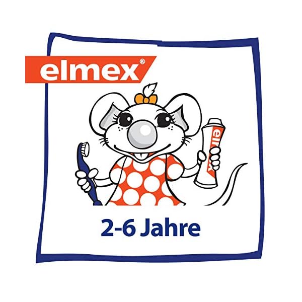 Elmex Kinder Set mit Zahnpasta & 6 Zahnbürsten - besonderer Kariesschutz für Milchzähne, 2 - 6 Jahre – Bild 9