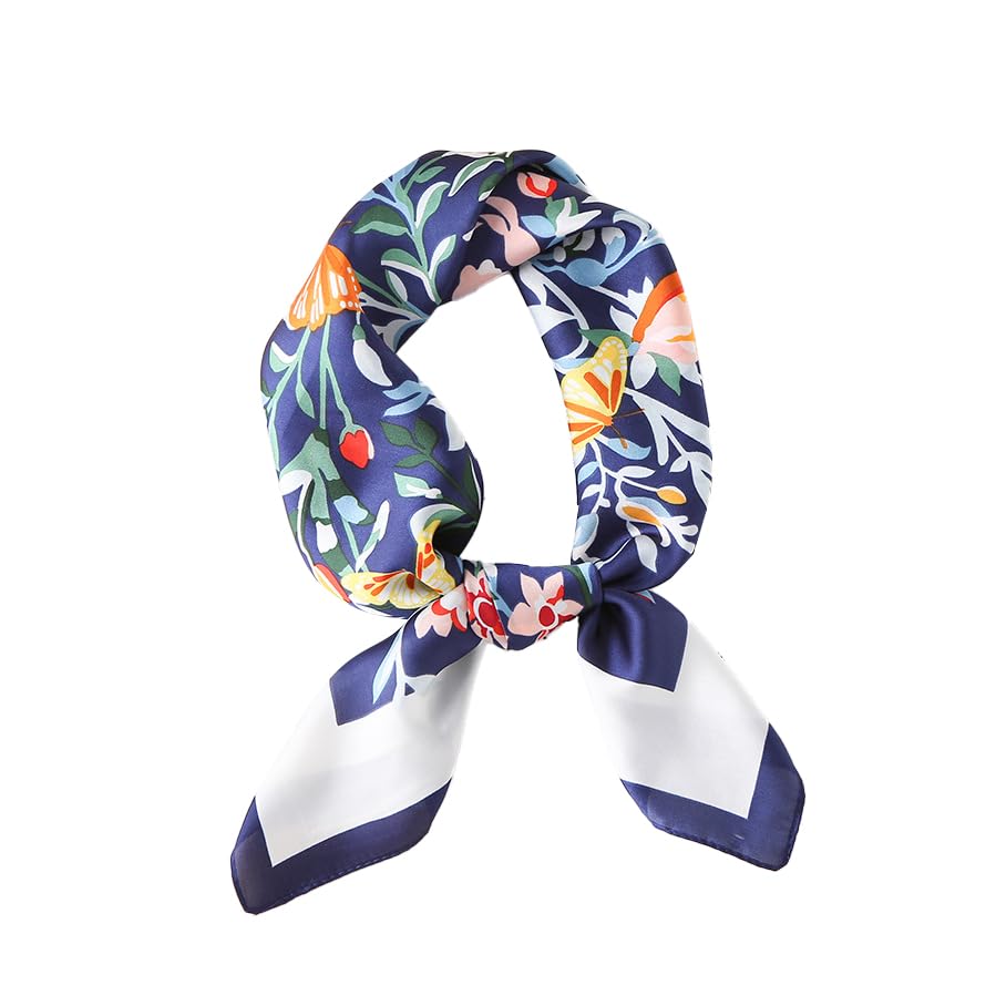 Head Scarf for Women 27 Inch Hair Wrapping Printed Square Scarf Neck Scarves