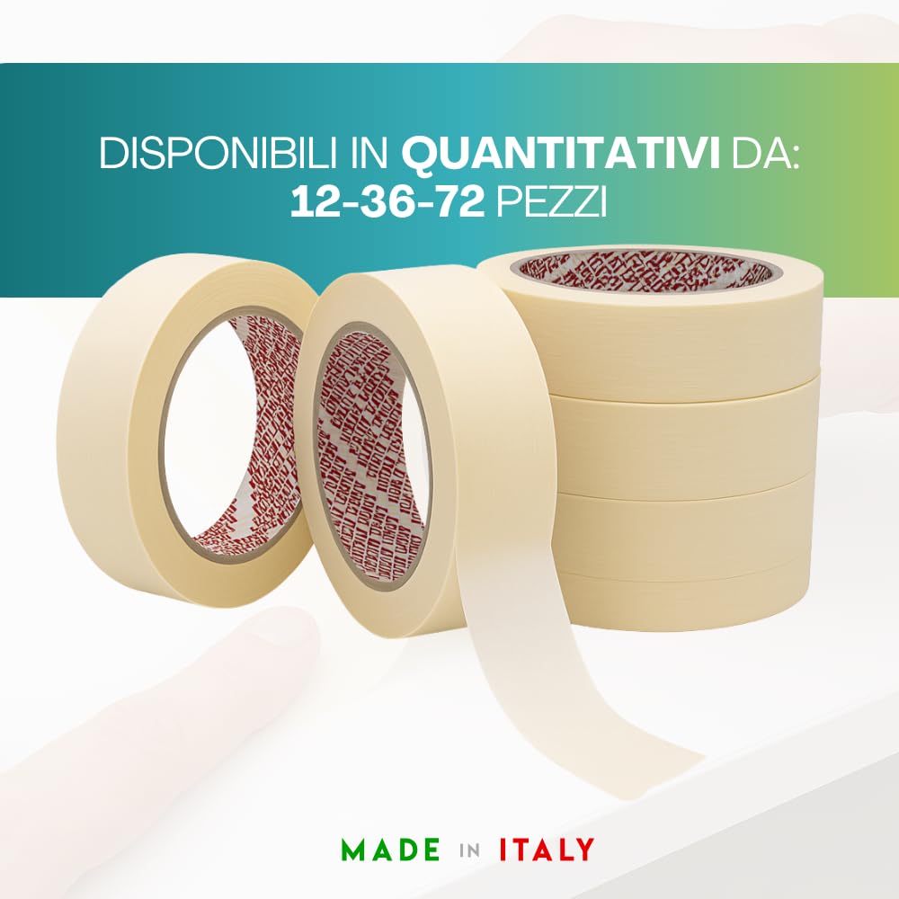 VIRSUS nastro in carta gommata adesiva 25 x 50 carta adesiva per mascheratura varie quantità (72)