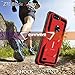 COVRWARE [Aegis Series] case Compatible with ZTE Blade Z Max (Z982) / Sequoia, with Built-in [Screen Protector] Heavy Duty Full-Body Rugged Holster Armor Case [Belt Swivel Clip][Kickstand], Red