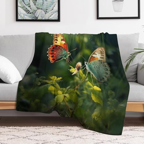 Couverture Lit Papillon Douce et Durable en Flannel Premium