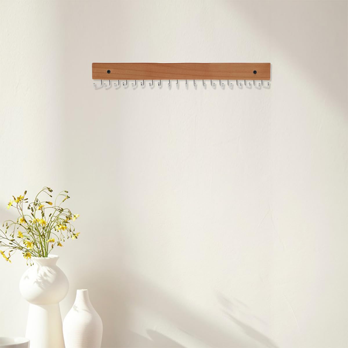 Colgador de Corbatas y Cinturones 2 Unidades de Hierro Soporte Multifuncional Montado en Pared para Armario Dormitorio y Entrada Fácil Instalación