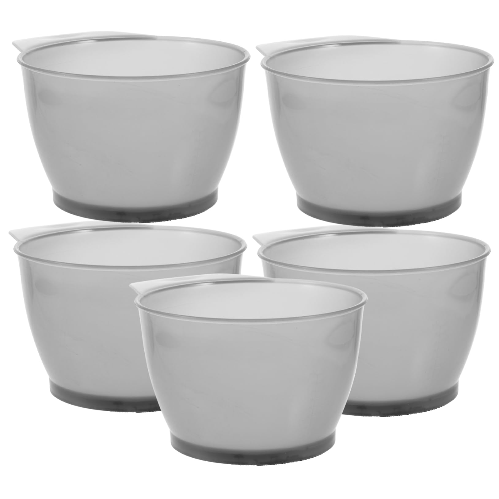 FOMIYES Portable Tinting Bowl Plastic Hair Coloring Bowl Set Scale Black Essential Hair Dye Mixing for Diy Salon Use