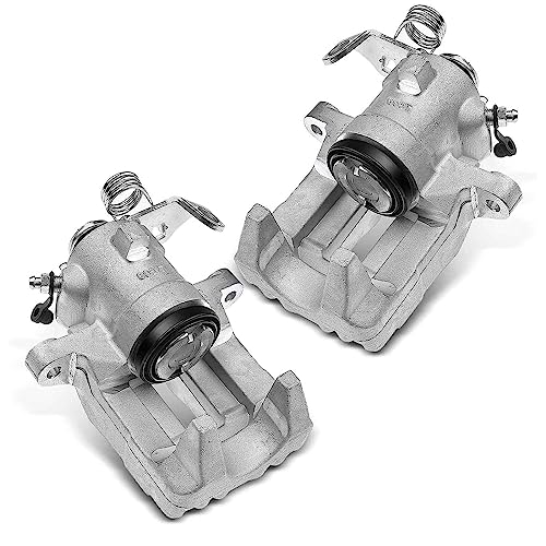 Frankberg 2x Étrier de frein Pince de frein Arrière Gauche Droite Aluminium Compatible avec Golf IV Polo Fabia I Fabia II A3 Leon Ibiza III TT Cordoba...