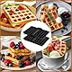 2 Stück Heißluftfritteuse Zubehör, Silikon Belgische Waffelform für Ninja AF300EU, AF400EU, AF451EU, AF500DE, SL400EU, Wiederverwendbar Dual Zone Heißluftfritteuse Zubehör für Air Fryer Zubehör