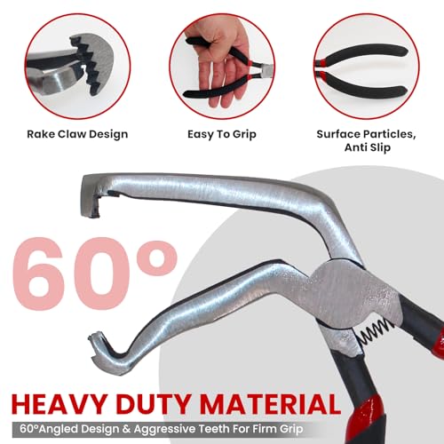 Automotive Electrical Connector Plier 60 Degree Electrical Disconnect Pliers Electrical Connector Separator 3PCS Set For Automotive Electrical Wiring and Electrical Plug Disconnect