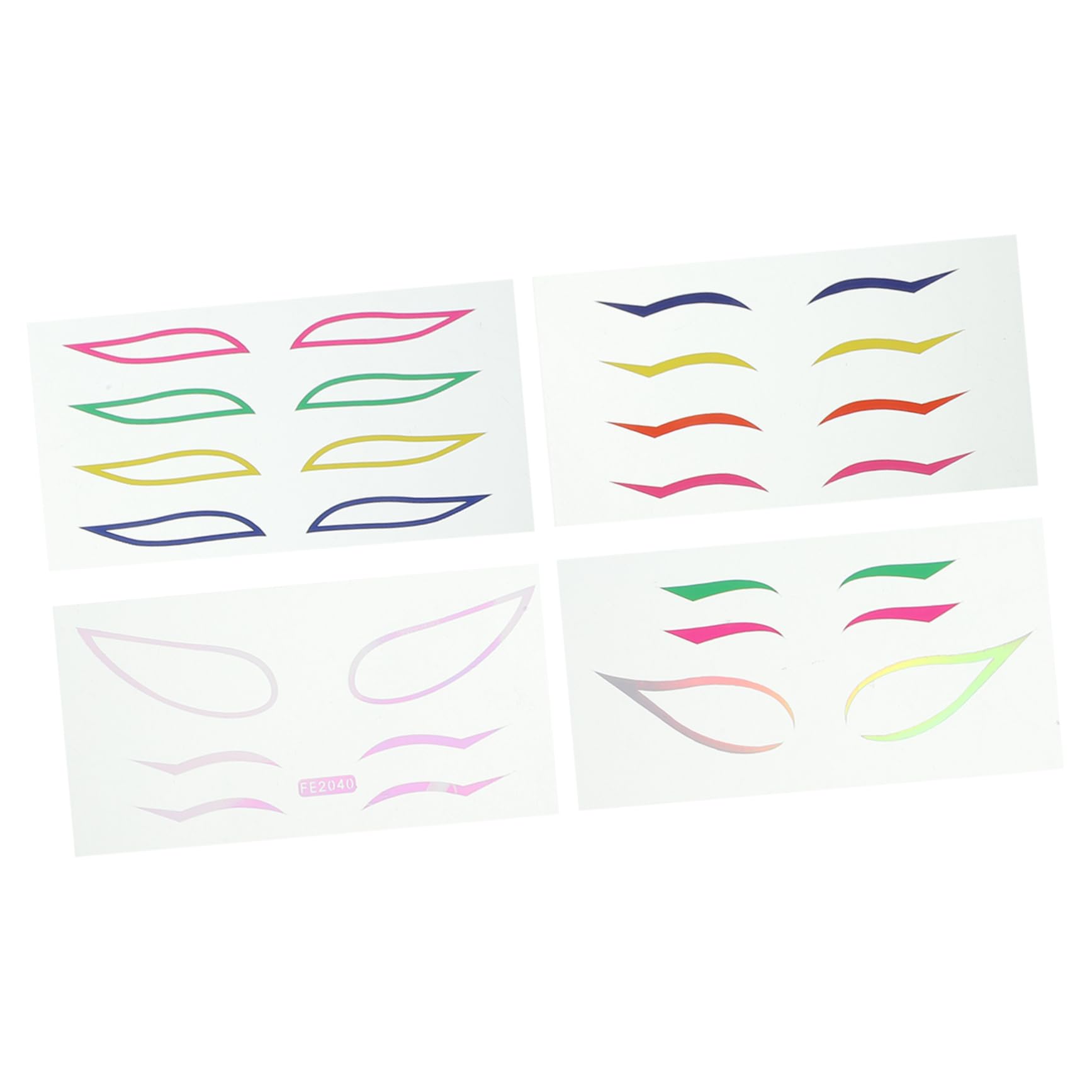 Ipetboom 20sets Eyeliner Stickers Da Adesivi Professionali Per Trucco Occhi Facile Applicazione Per Mascherate Festival e Vita Quotidiana Design Per Tutti Tipi Di Occhi