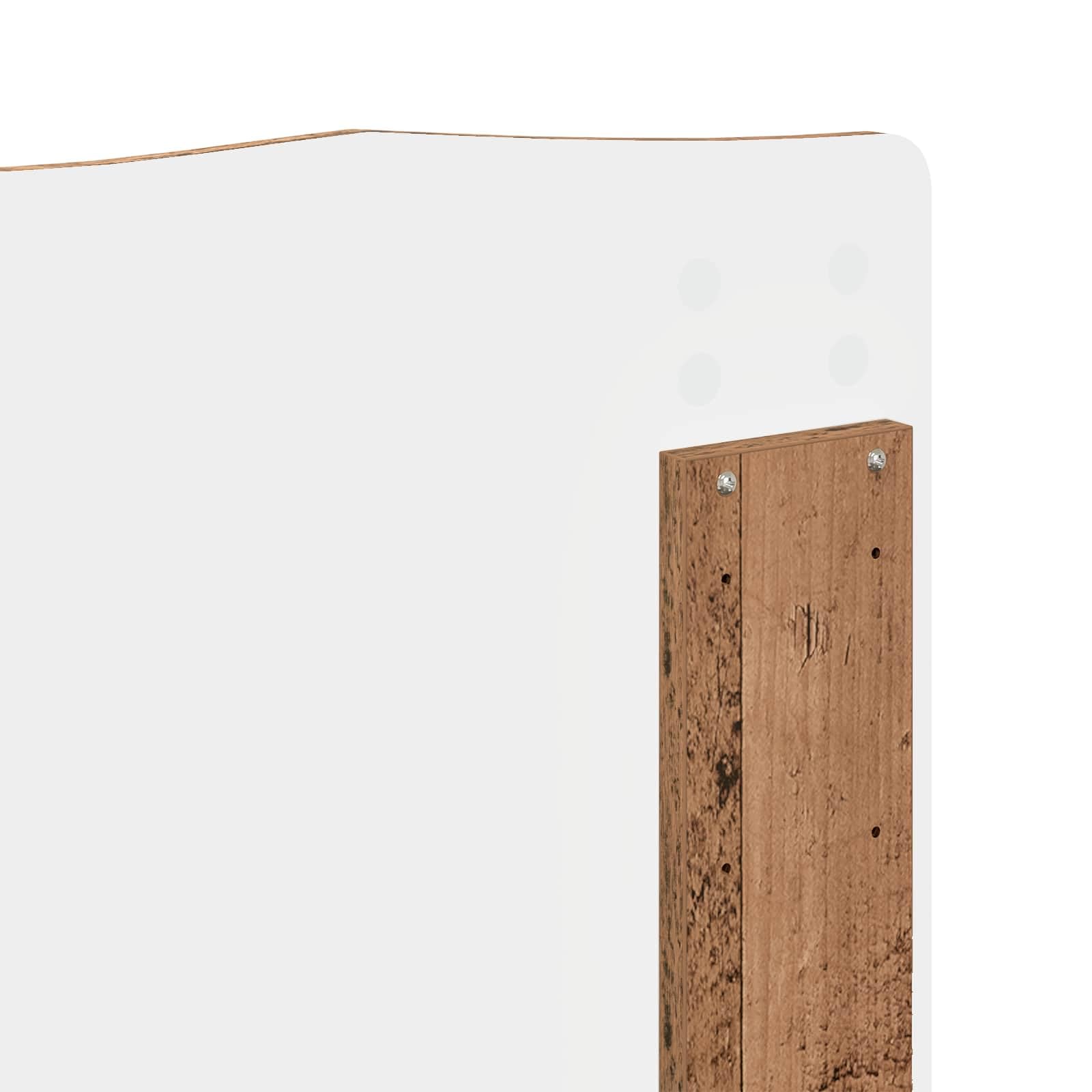 vidaXL Estructura de Cama con cabecera Madera Vieja 120 x 190 cm