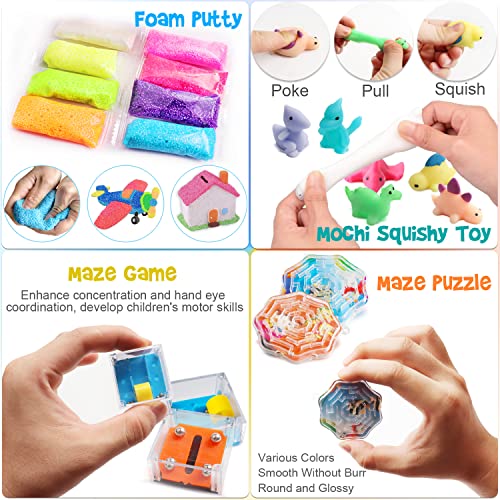 56 Pcs Fidget Party Favors Carnival Treasure Chest Box Toys Classroom Prizes Small Mini Bulk Gifts Toys Assortment Pinata Stuffers For Kids 4-8 8-12 3-5, Goodie Bags Fillers For Kids Birthday Party #TOP4