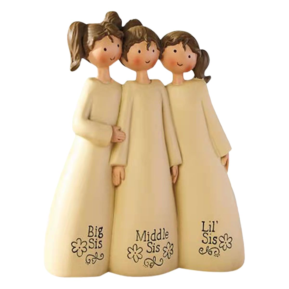 Angel Figurine Ornament,Angel Figurine of Friendship Forever,Guardian Angel Sculpture,Three Angel Sisters Figurine,Home Decorative Gift to Show Friendship, Blessing,Gift for Christams