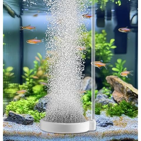 BLOTFISH Fish Tank Bubbler Aquarium Air Stones, 4 Inch Nano Super-High Dissolved Oxygen Diffuser Makes Super Tiny Bubble Aerator for Fish Tank Air Pump Hydroponics Cover