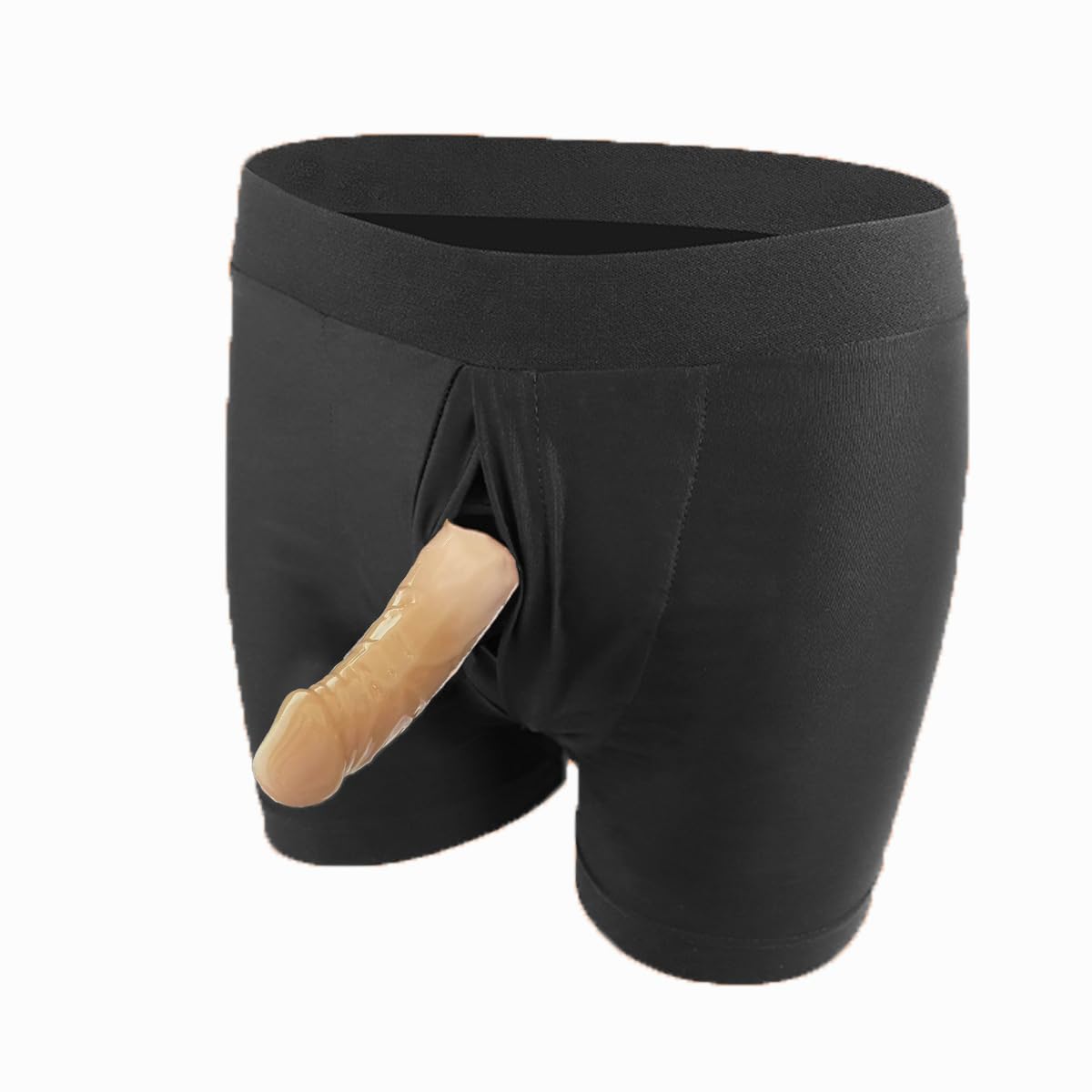 Harness Strap-On Convertibile per Donne e Uomini – Boxer in Cotone con Inserto in Silicone per Esperienze Lesbiche e Gay