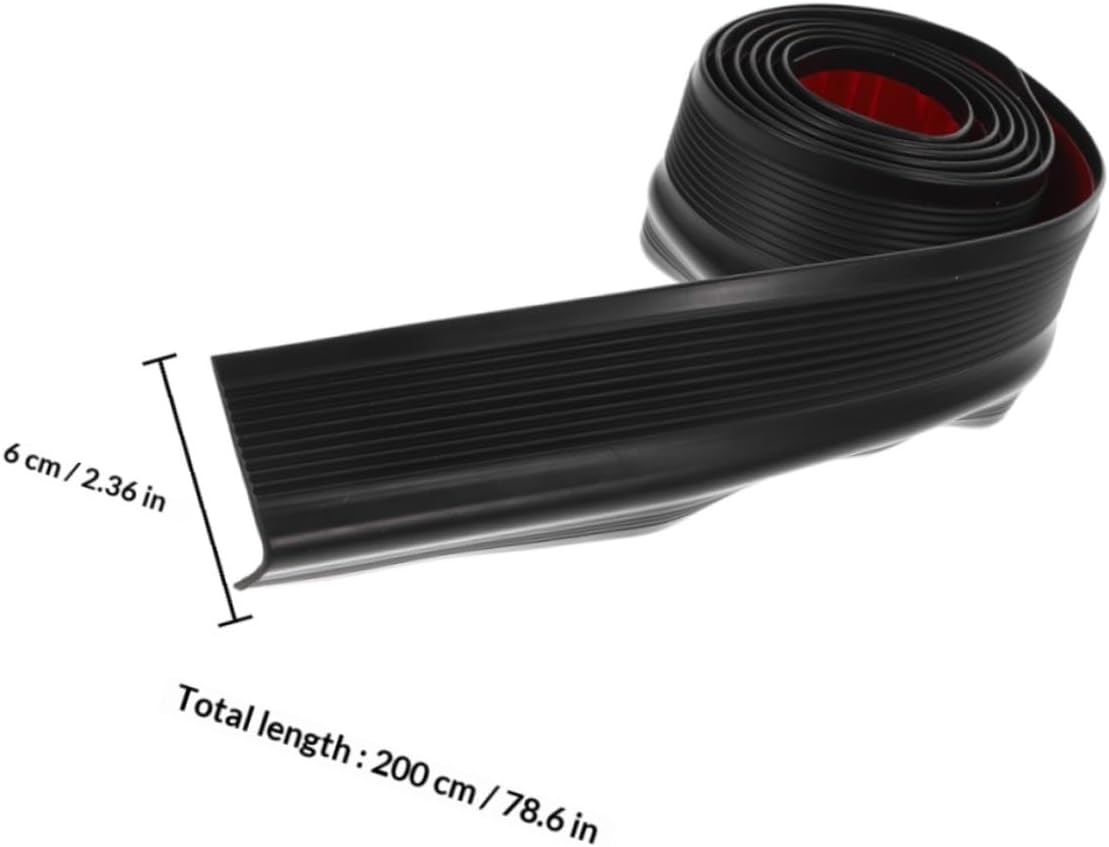 MAGICLULU Anti-slip Stair Tape Non-slip Ladder Tape with Adhesive 2m X 6cm X 3cm Black Stair Nosing Strip for Indoor Outdoor and Step Edge Trim