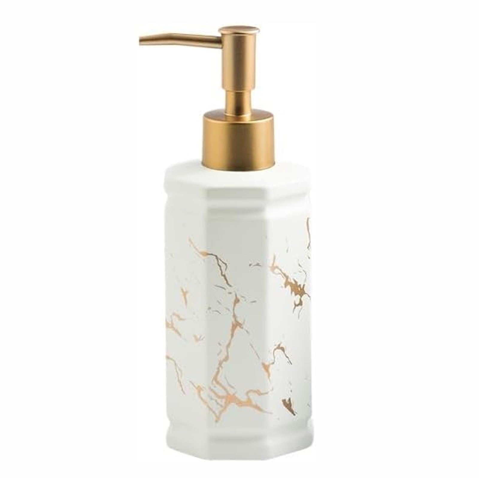 Kxaoxgrc Wei Glass Soap Lotion Dispenser Set, Hand Soap Dispenser Ceramicgoldpump Refillablelotion Kitchenbathroom Collegedorm Multicolor(Wei)